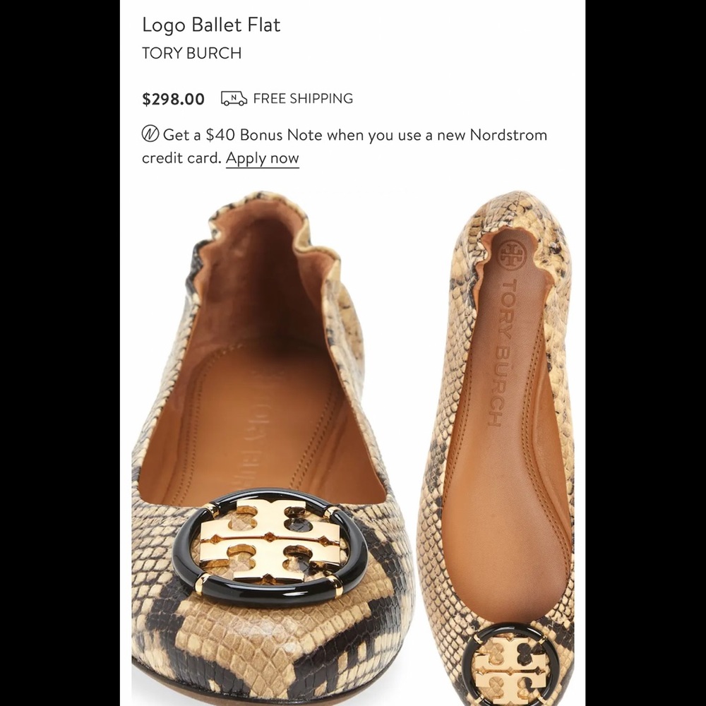 ✨Tory Burch Snake Flats
Price drop ‼️